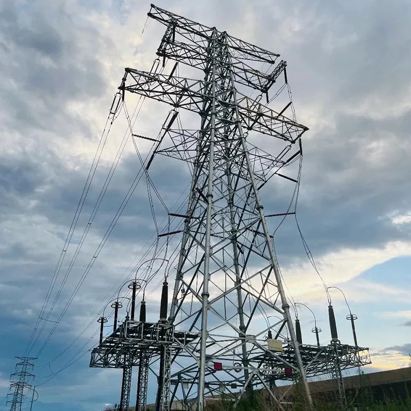 220 kV perdavimo linijos kampinis plieninis bokštas
